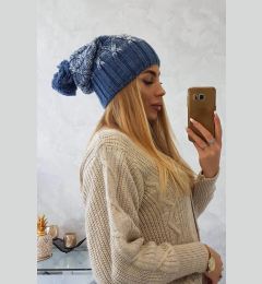 Снимка на Kesi Cap with fleece Milano K203 navy blue melange+navy blue