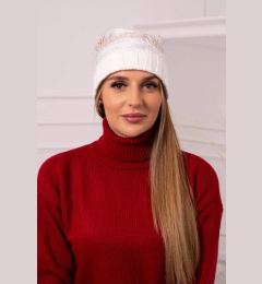 Снимка на Kesi Cap with fleece Monika K256 dark beige+ecru