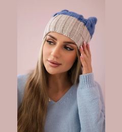 Снимка на Kesi Cap with fleece Paris K212 blue+beige