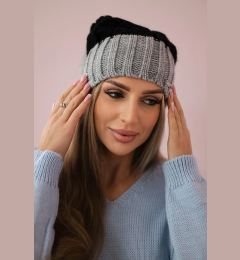 Снимка на Kesi Cap with fleece Paris K212 dark pink+gray