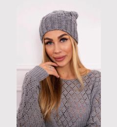 Снимка на Kesi Cap with fleece Paryż K213 light gray