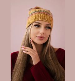 Снимка на Kesi Cap with fleece Patrycja K254 mustard+khaki