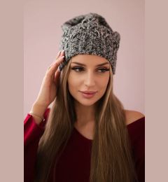 Снимка на Kesi Cap with fleece Roksana K209 gray+purple