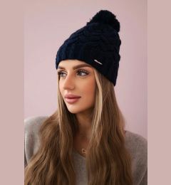 Снимка на Kesi Cap with fleece Waleria K307 navy blue