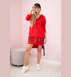 Снимка на Kesi Dress with hood and print red