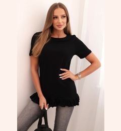 Снимка на Kesi Women's blouse with a ruffle at the bottom black