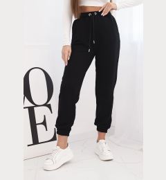 Снимка на Kesi Women's cotton pants with an elastic waistband black