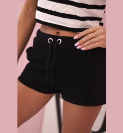 Снимка на Kesi Women's cotton shorts with a drawstring black