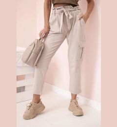 Снимка на Kesi Women's high-waisted cargo pants beige