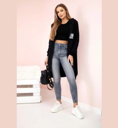 Снимка на Kesi Women's longer sweatshirt with hood and zipper black