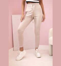 Снимка на Kesi Women's trousers with a frill on the sides beige