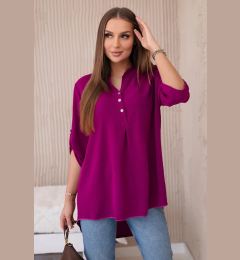 Снимка на Kesi Włoski Blouse with a longer back violet