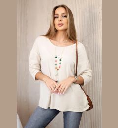 Снимка на Kesi Włoski Blouse with necklace beige