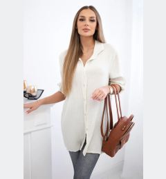 Снимка на Kesi Włoski Cotton muslin shirt beige