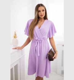 Снимка на Kesi Włoski Dress with a plunging neckline light purple