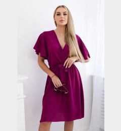 Снимка на Kesi Włoski Dress with a plunging neckline plum