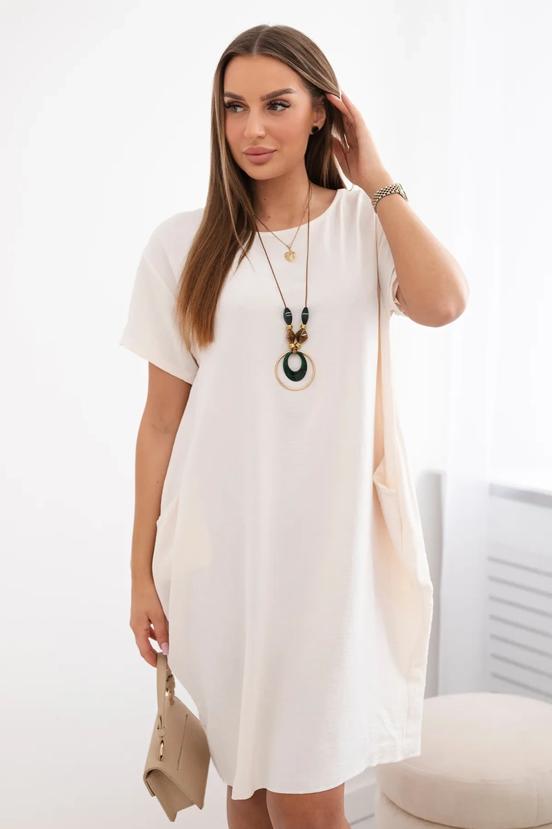 Снимка на Kesi Włoski Dress with pockets and pendant light beige