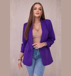 Снимка на Kesi Włoski Elegant jacket with lapels dark purple