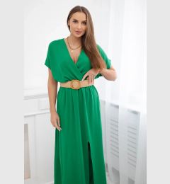 Снимка на Kesi Włoski Long dress with a decorative belt green