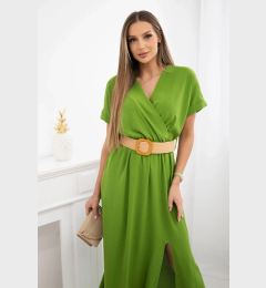 Снимка на Kesi Włoski Long dress with a decorative belt olive