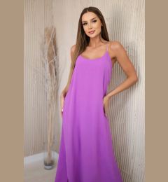 Снимка на Kesi Włoski Long dress with straps light fillet