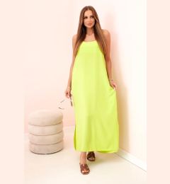 Снимка на Kesi Włoski Long dress with straps neon green
