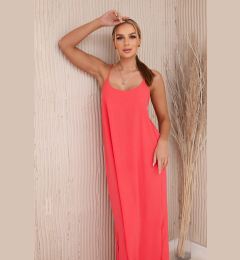 Снимка на Kesi Włoski Long dress with straps pink neon