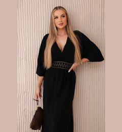 Снимка на Kesi Włoski Muslin dress with embroidery at the waist black