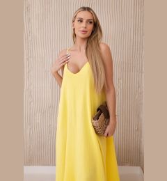 Снимка на Kesi Włoski Muslin dress with straps yellow
