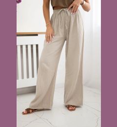 Снимка на Kesi Włoski Muslin pants with a wide leg beige
