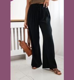 Снимка на Kesi Włoski Muslin pants with a wide leg black