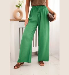 Снимка на Kesi Włoski Muslin pants with a wide leg green