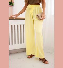 Снимка на Kesi Włoski Muslin pants with a wide leg yellow