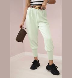 Снимка на Kesi Włoski Pants with belt and pockets buttery-fabric dark mint