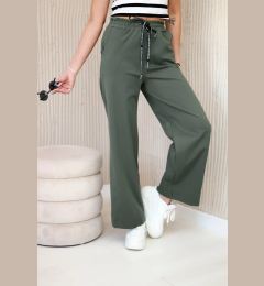 Снимка на Kesi Włoski Punto pants with wide legs khaki