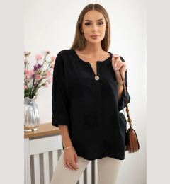 Снимка на Kesi Włoski Shirt blouse with an embroidered pattern black