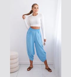 Снимка на Kesi Włoski Trousers with wide leg and pockets blue