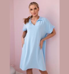Снимка на Kesi Włoski V-neck dress with collar blue