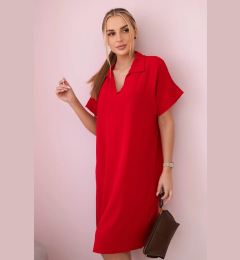 Снимка на Kesi Włoski V-neck dress with collar red