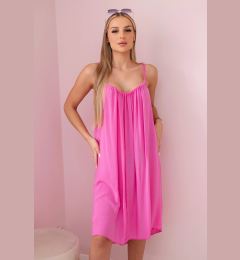 Снимка на Kesi Włoski Viscose dress with straps pink