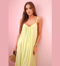 Снимка на Kesi Włoski Viscose dress with straps Pistachio