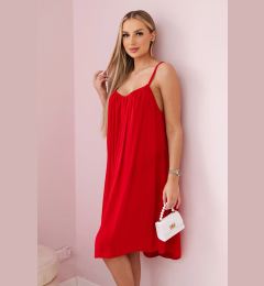 Снимка на Kesi Włoski Viscose dress with straps Red