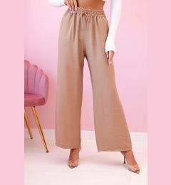 Снимка на Kesi Włoski Viscose wide-leg trousers camel