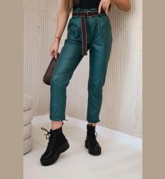Снимка на Kesi Włoski Waxed trousers with a belt green