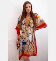 Снимка на Kesi Włoski Women's beach poncho with a loose fit red