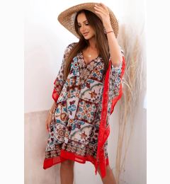 Снимка на Kesi Włoski Women's beach poncho with oriental pattern turquoise