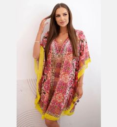 Снимка на Kesi Włoski Women's beach poncho with V-neckline pink