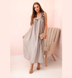 Снимка на Kesi Włoski Women's dress with leopard print straps fango