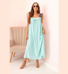 Снимка на Kesi Włoski Women's dress with leopard print straps mint