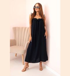 Снимка на Kesi Włoski Women's dress with leopard print straps navy blue